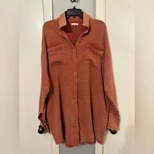 Button down shirt dress